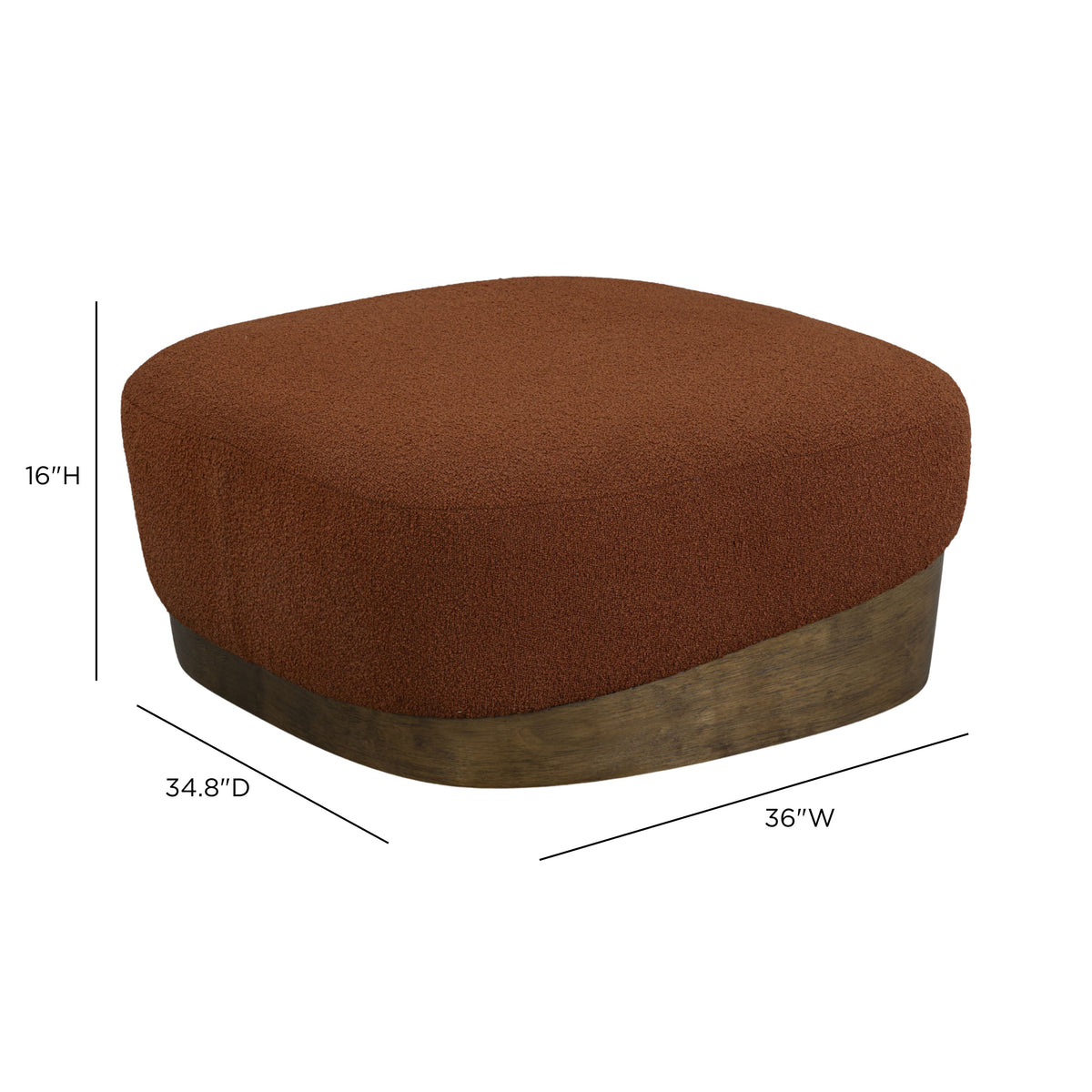 Domina Boucle Ottoman - View 7
