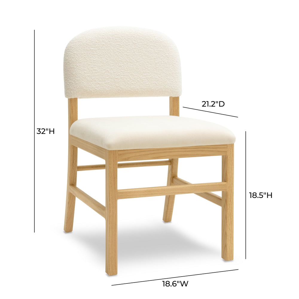 Calla Performance Velvet Dining Chair dimensions