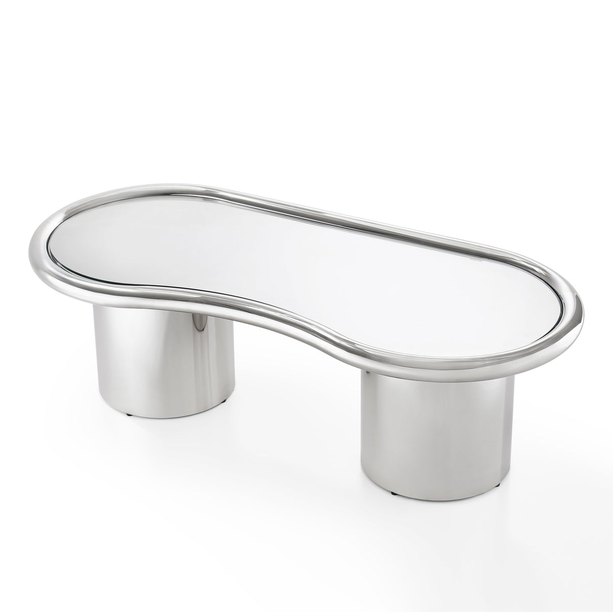Sorya 51" Chrome Coffee Table - View 6