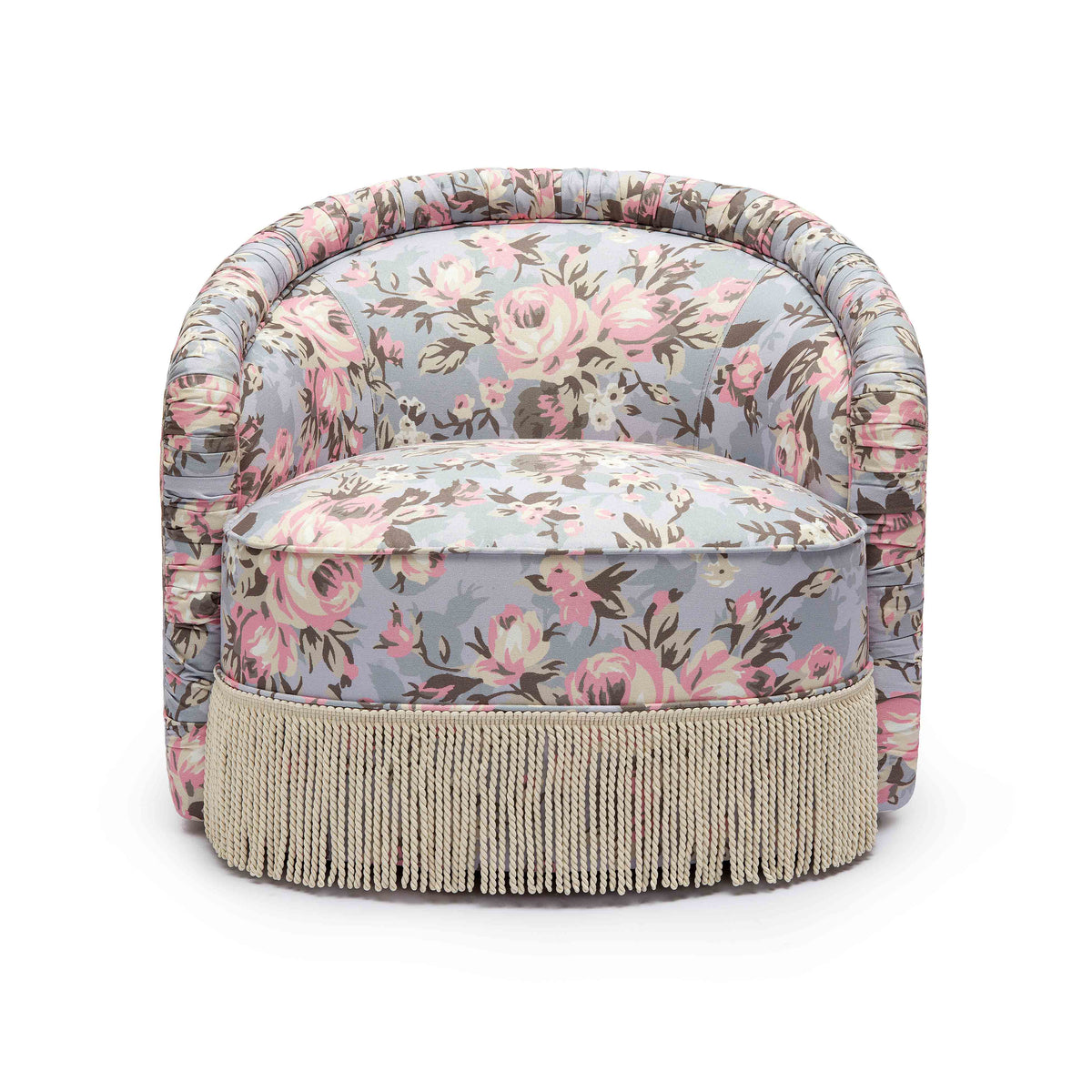 Pamela Tasseled Lounge Accent Chair - View 17