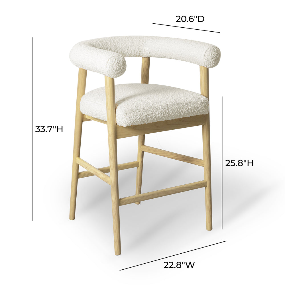 Spara Performance Boucle Counter Stool dimensions