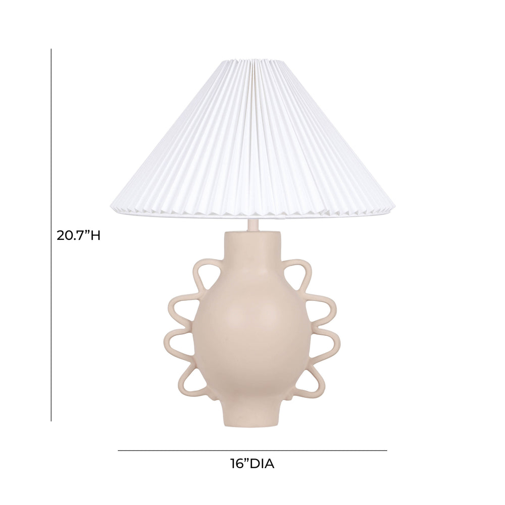 Hazza Pleated Table Lamp dimensions
