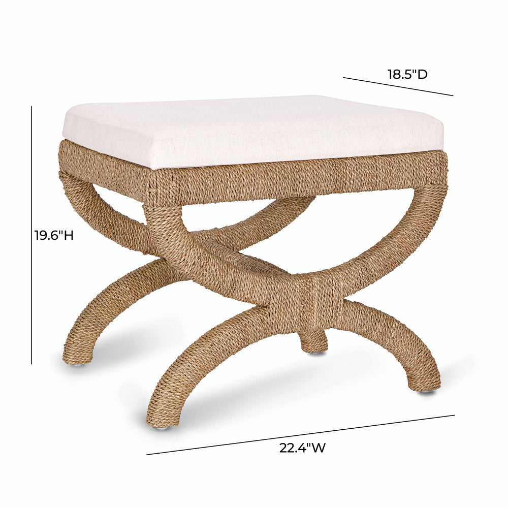 Kappa Natural Seagrass Stool dimensions
