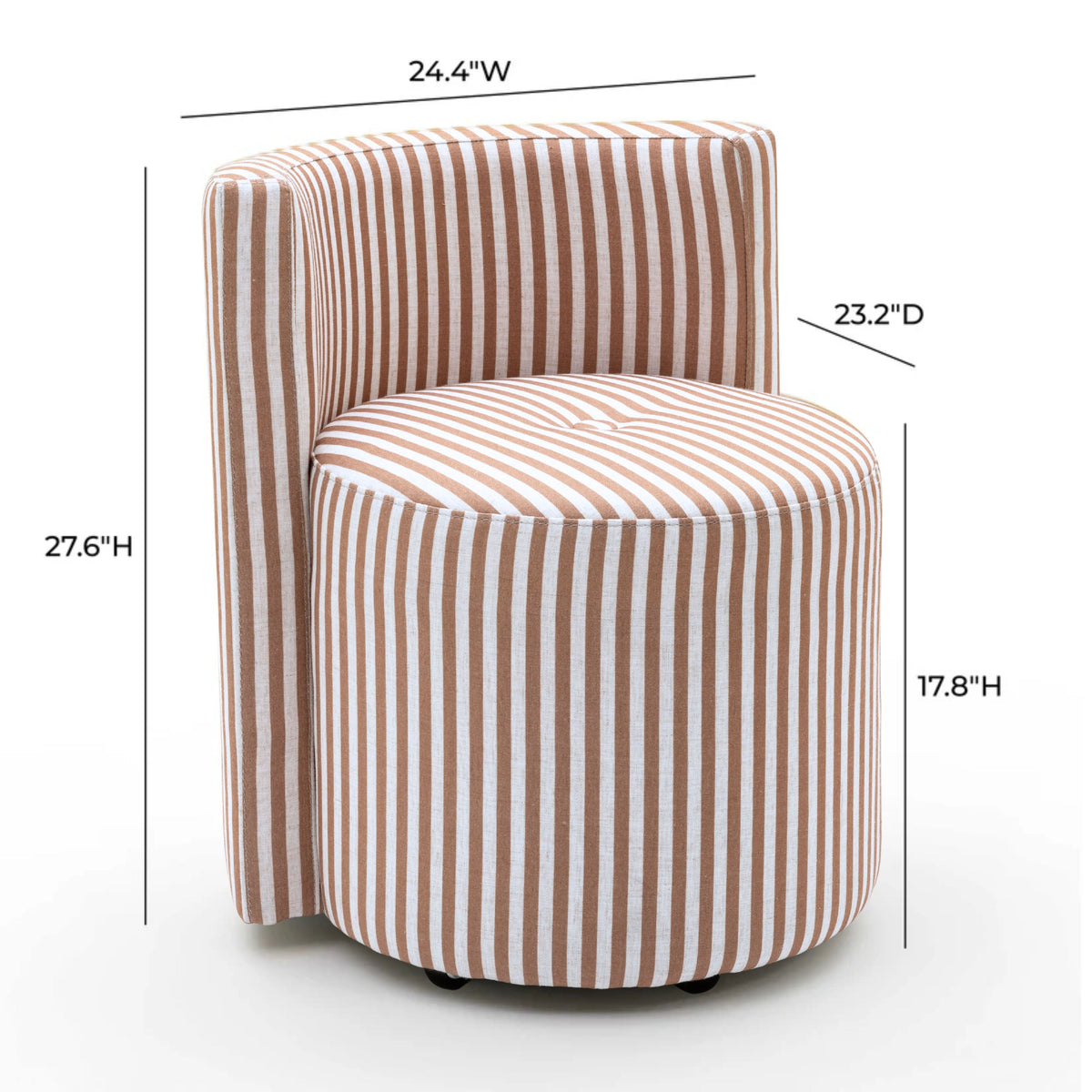 Alyssa Rolling Desk Chair - View 36