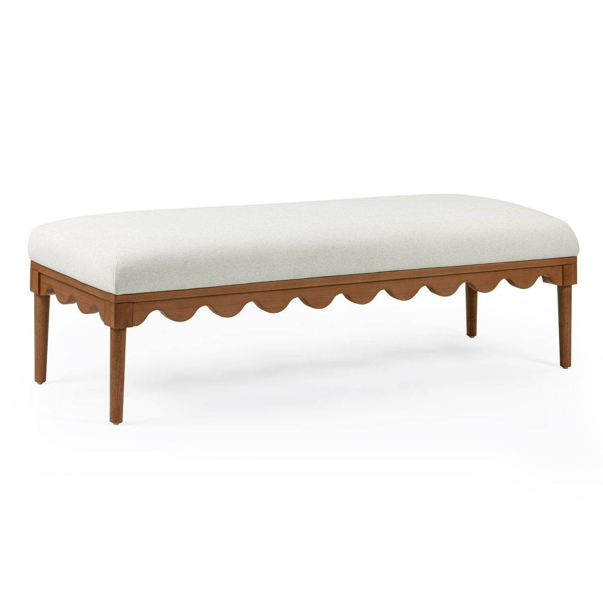 Oodle 56.5" Performance Vegan Mohair Bench - View 1