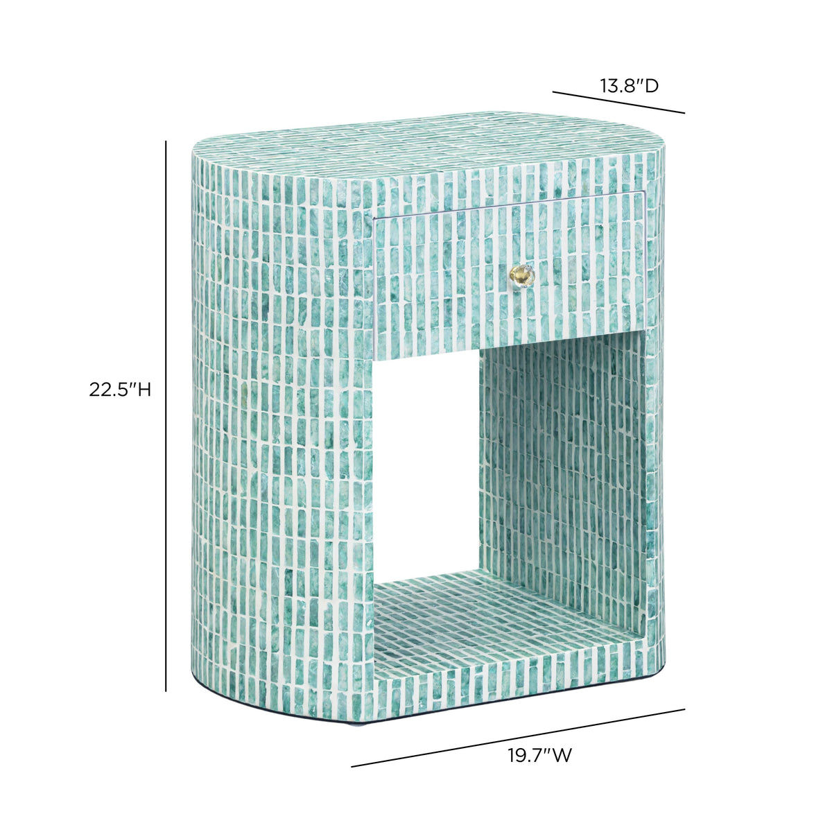 Prim 20" Capiz Shell Nightstand - View 9