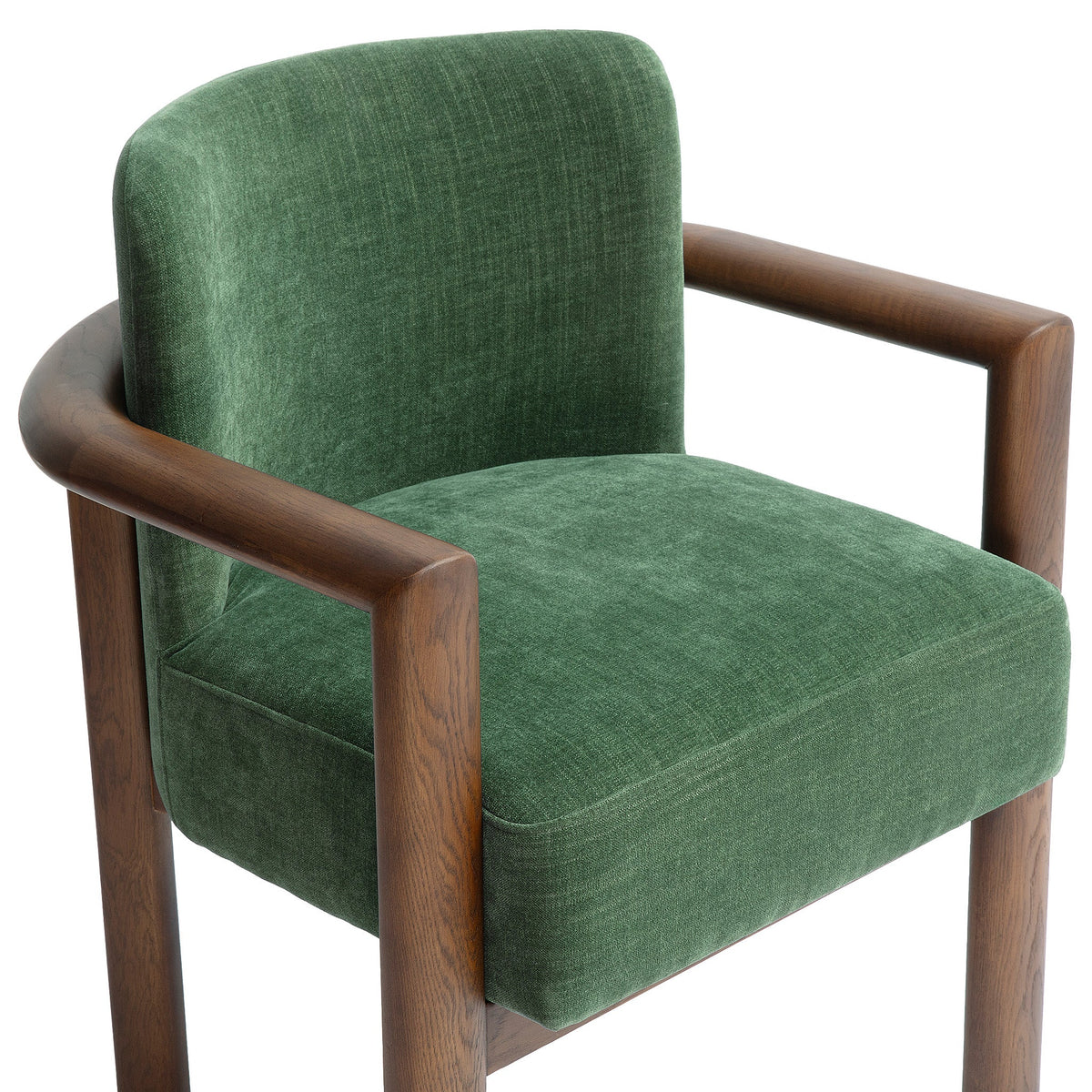 Irma Textured Performance Velvet Dining Chair styled around a contemporary dining table