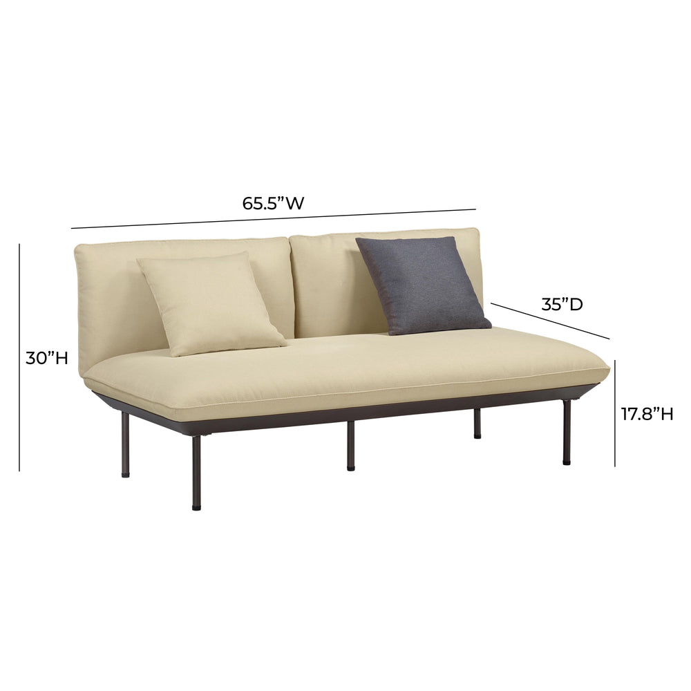 Katti 65.5" Outdoor Loveseat dimensions