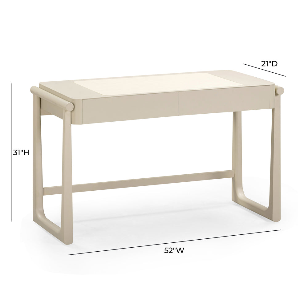Alfalfa 52" 2-Drawer Desk dimensions