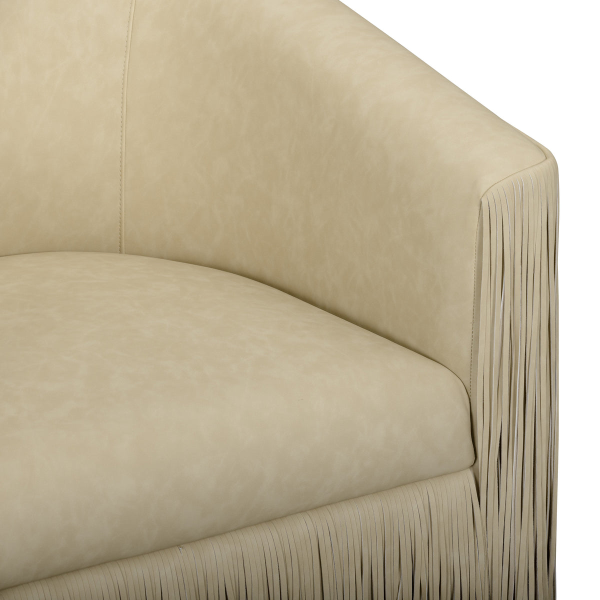 Shag Me Performance Vegan Leather Swivel Accent Chair - View 8