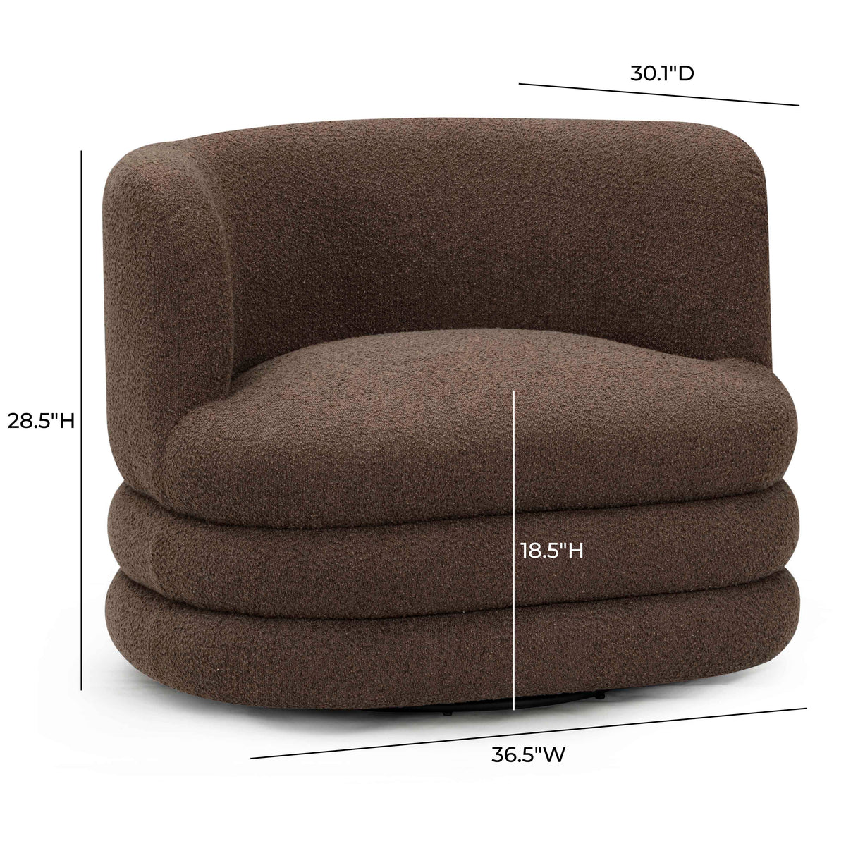 Astor Swivel Hotel Lounge Chair - View 13