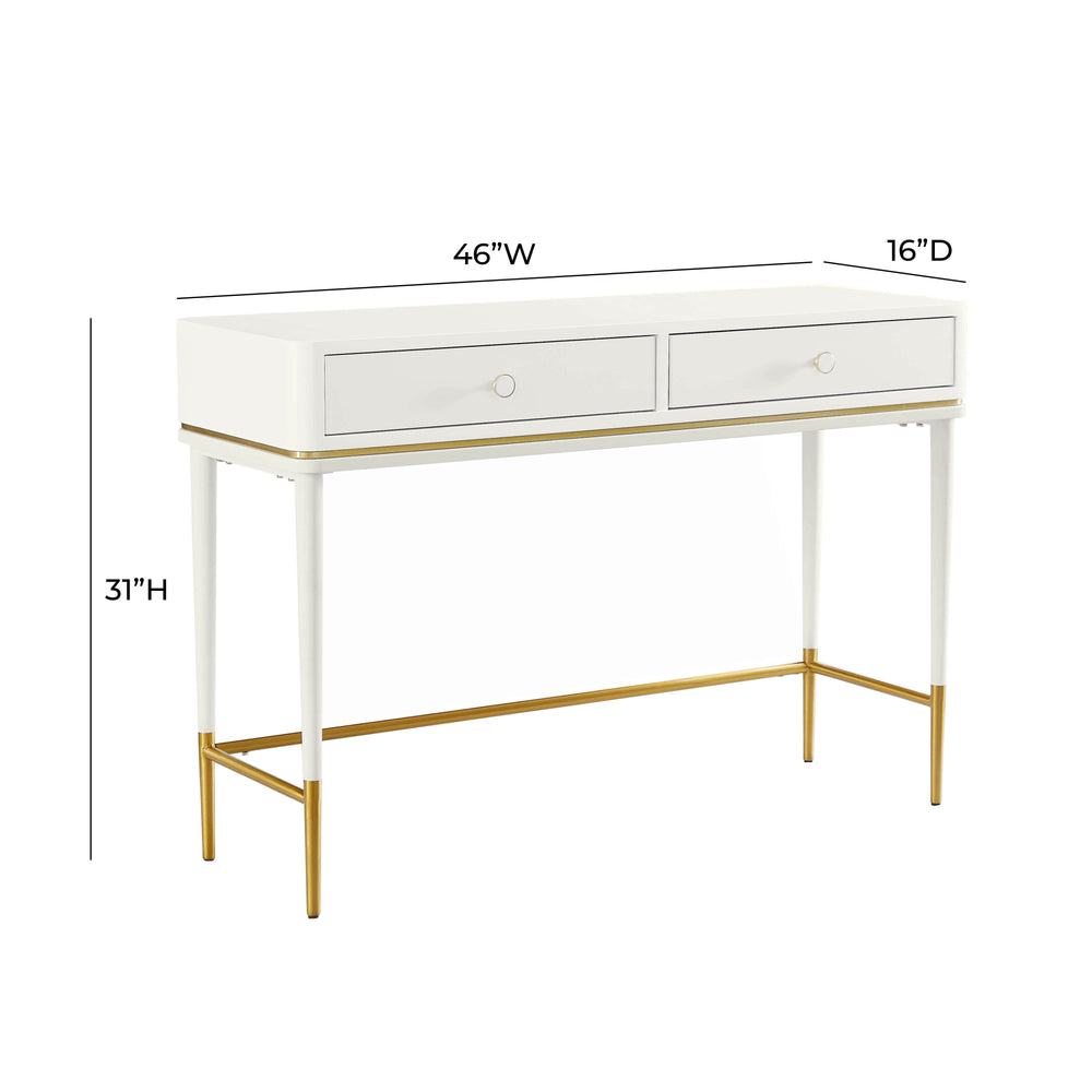 Mariah 46" 2-Drawer Desk dimensions