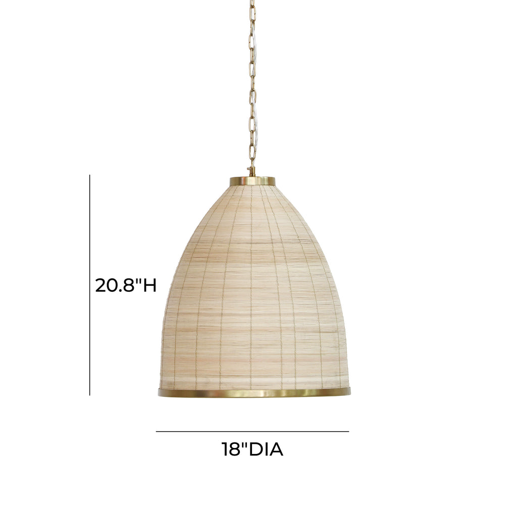 Kelsey Rattan Pendant Lamp dimensions