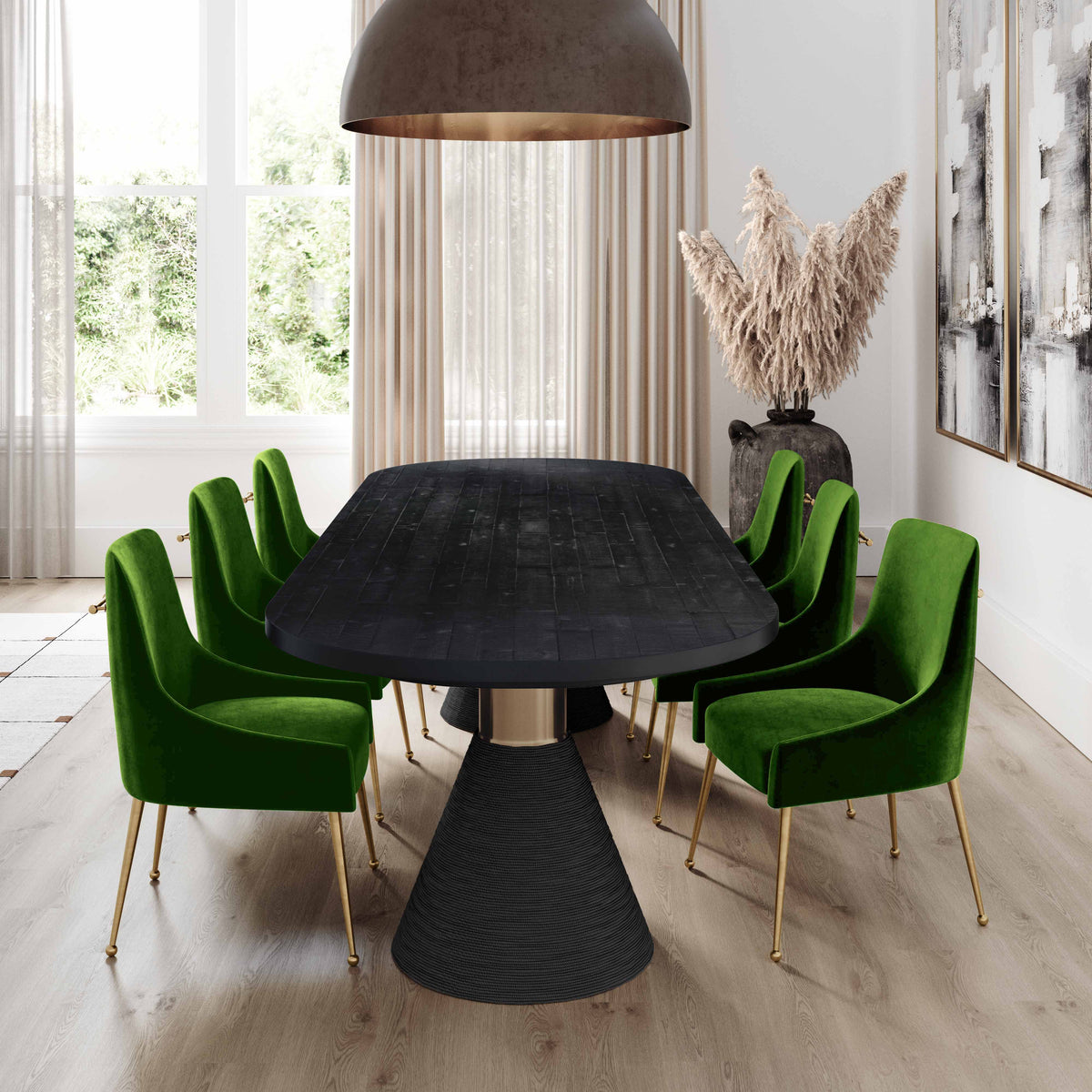 Beatrix Performance Velvet Dining Chair - View 35