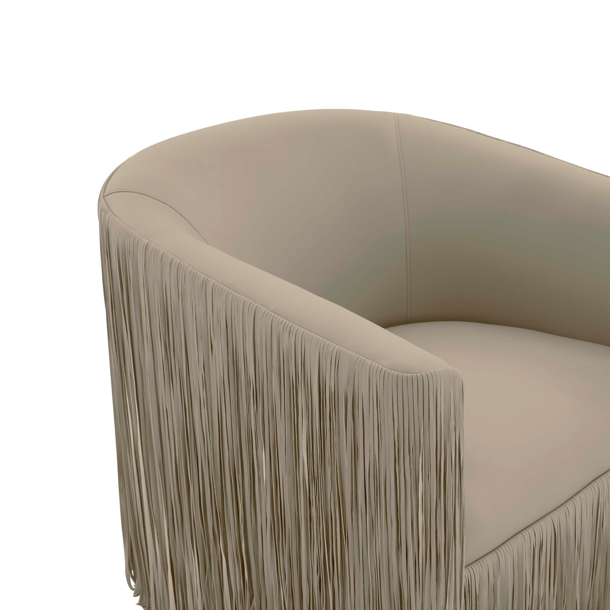 Shag Me Performance Vegan Leather Swivel Accent Chair - View 31