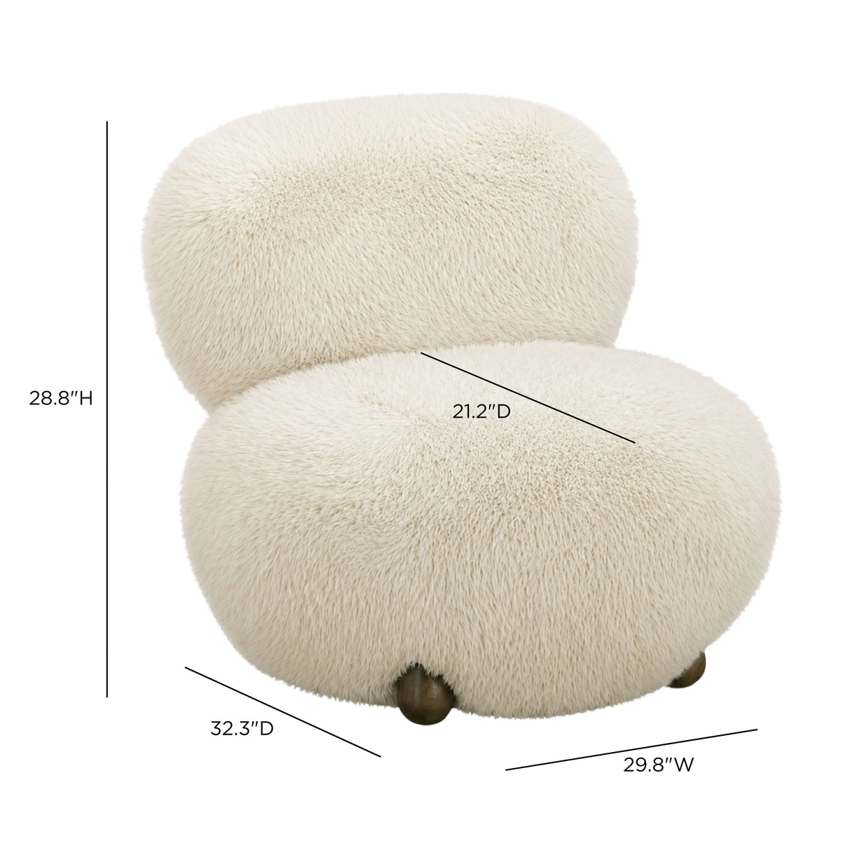 Three-quarter view of the Taupe Pucker Accent Chair displaying contract-grade build