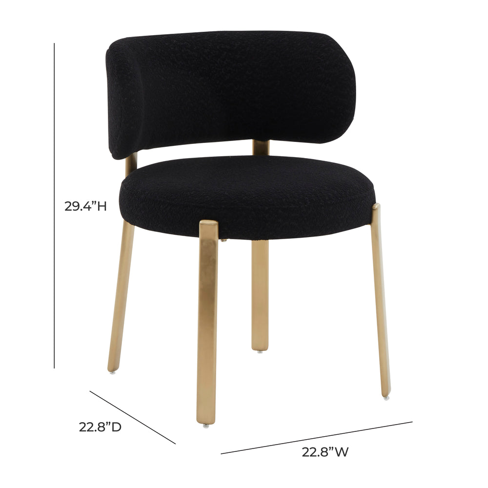 Margaret Performance Boucle Dining Chair dimensions