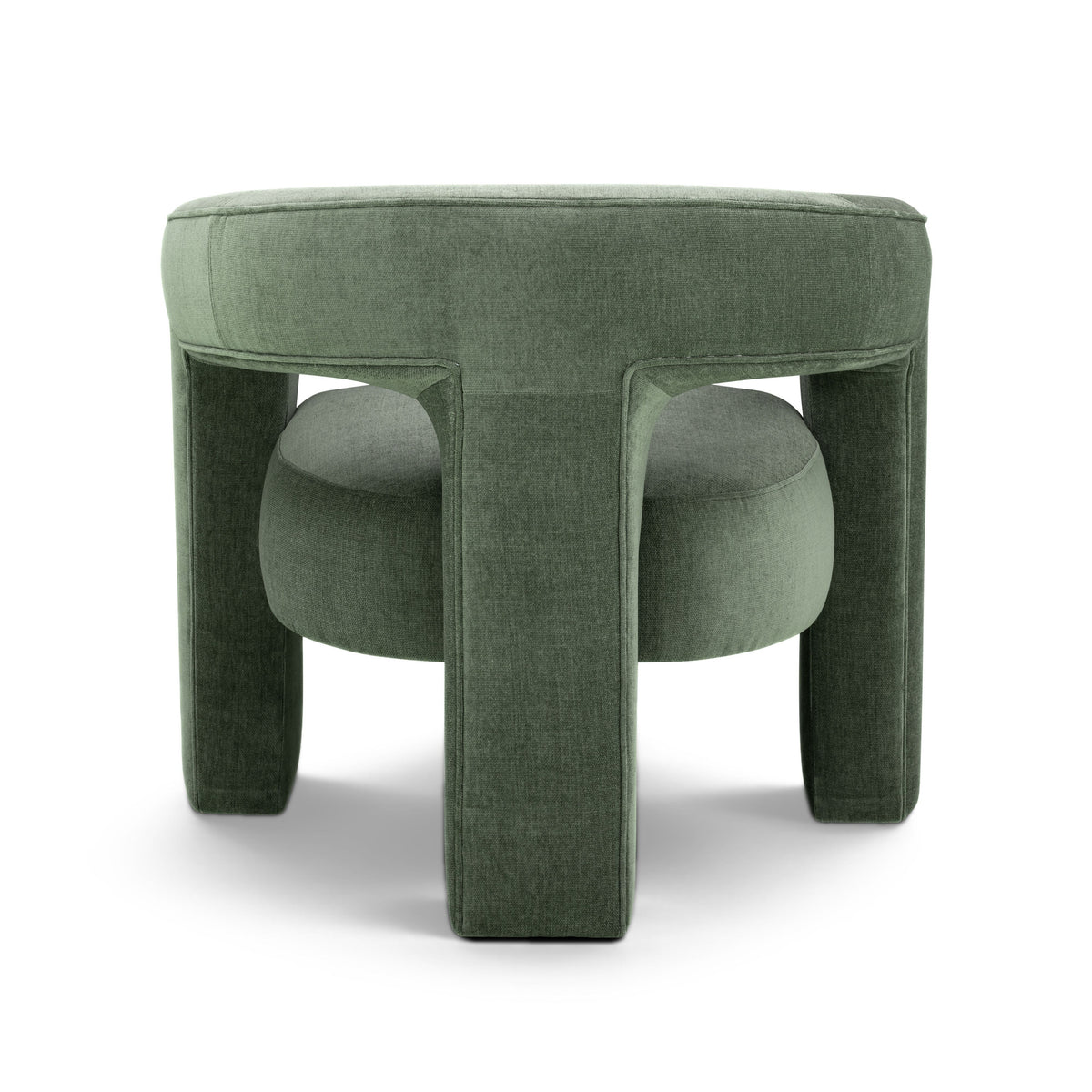Malone Accent Chair cushioned seat construction and support base