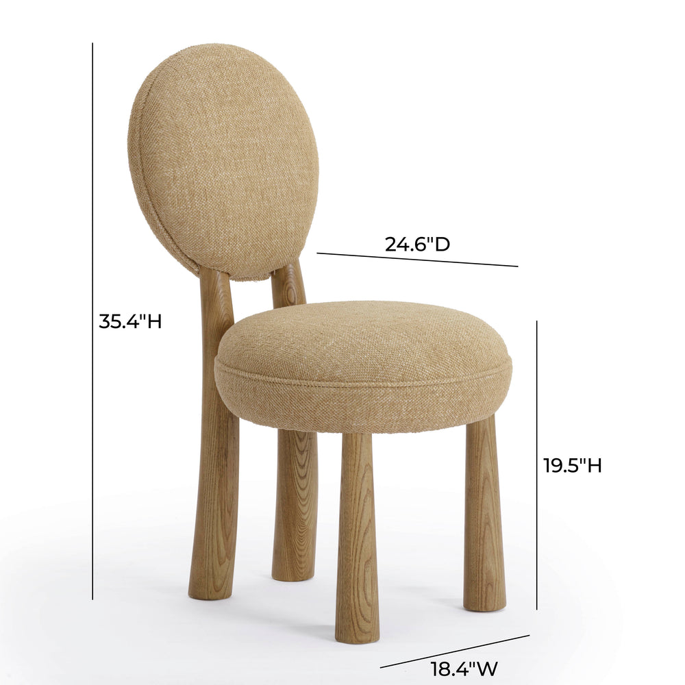 Sulley Performance Basketweave Dining Chair dimensions