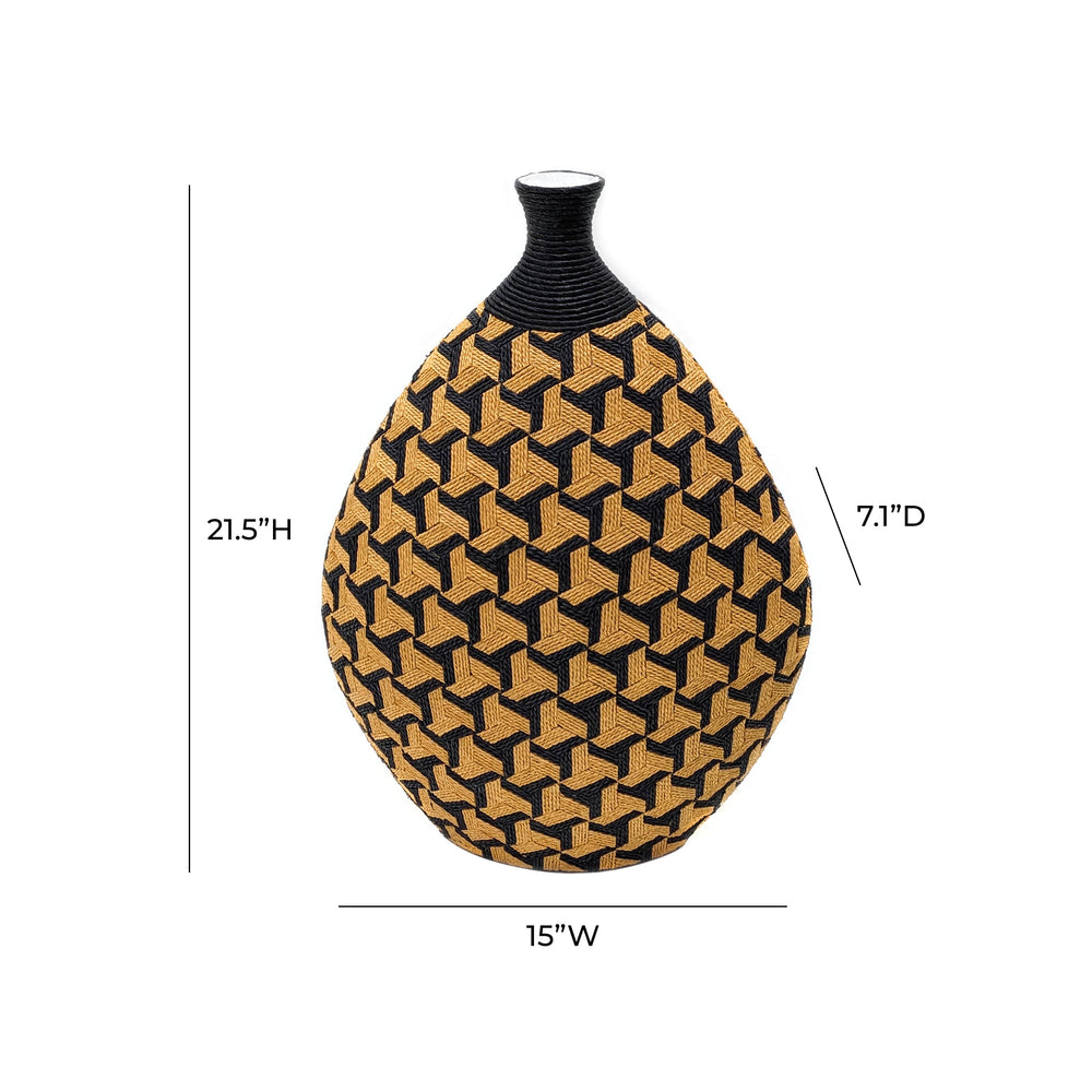 Jahia Geometric Decorative Vase dimensions