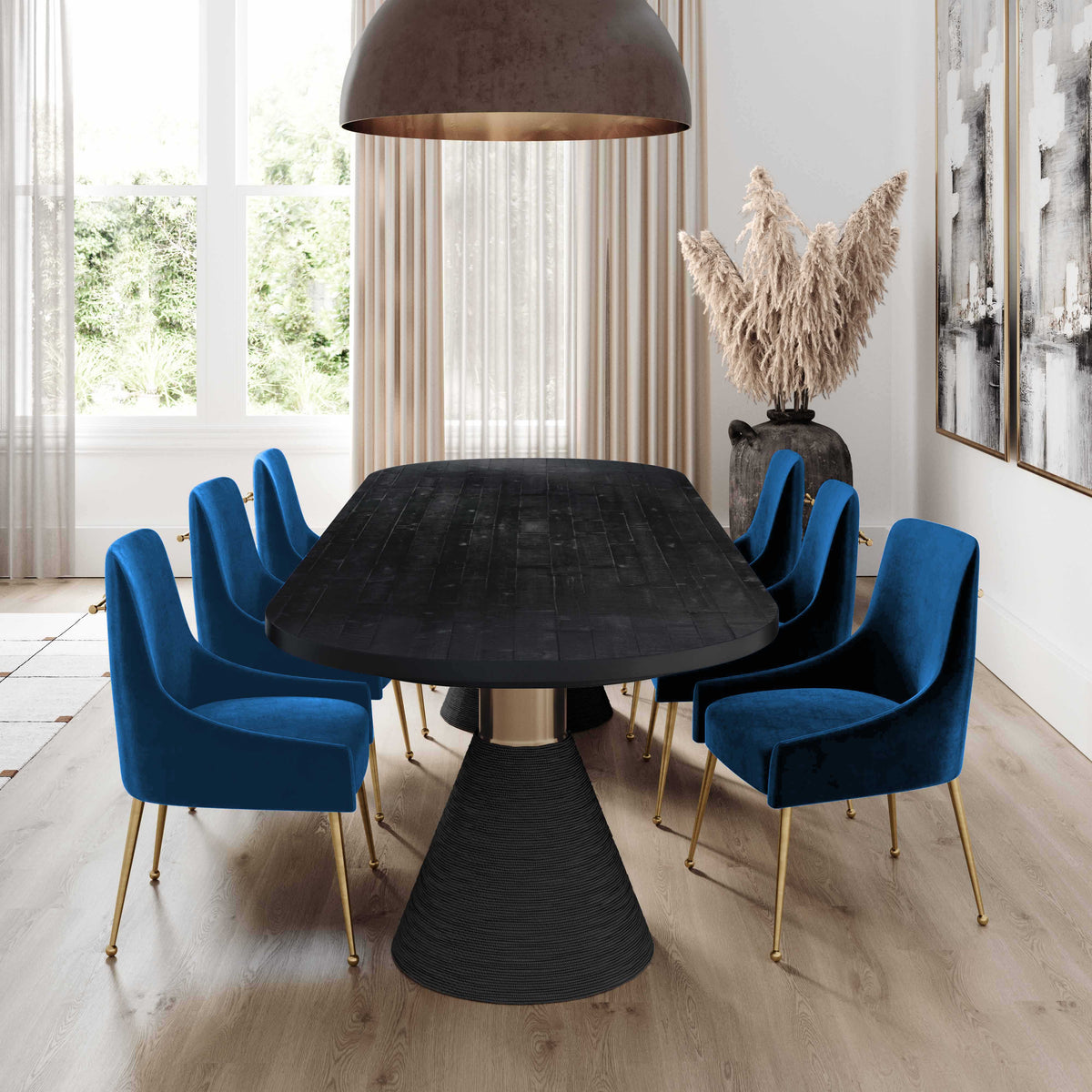 Beatrix Performance Velvet Dining Chair - View 24