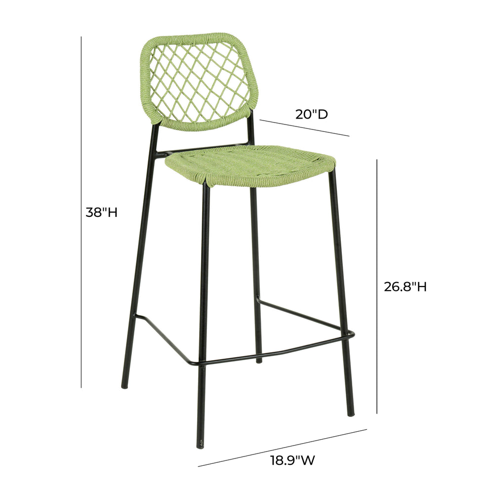 Lucy Dyed Cord Outdoor Counter Stool dimensions