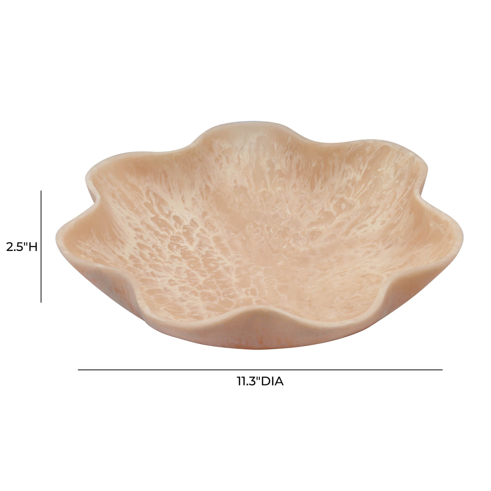 Mera Grapefruit Pink Resin Star Tray dimensions