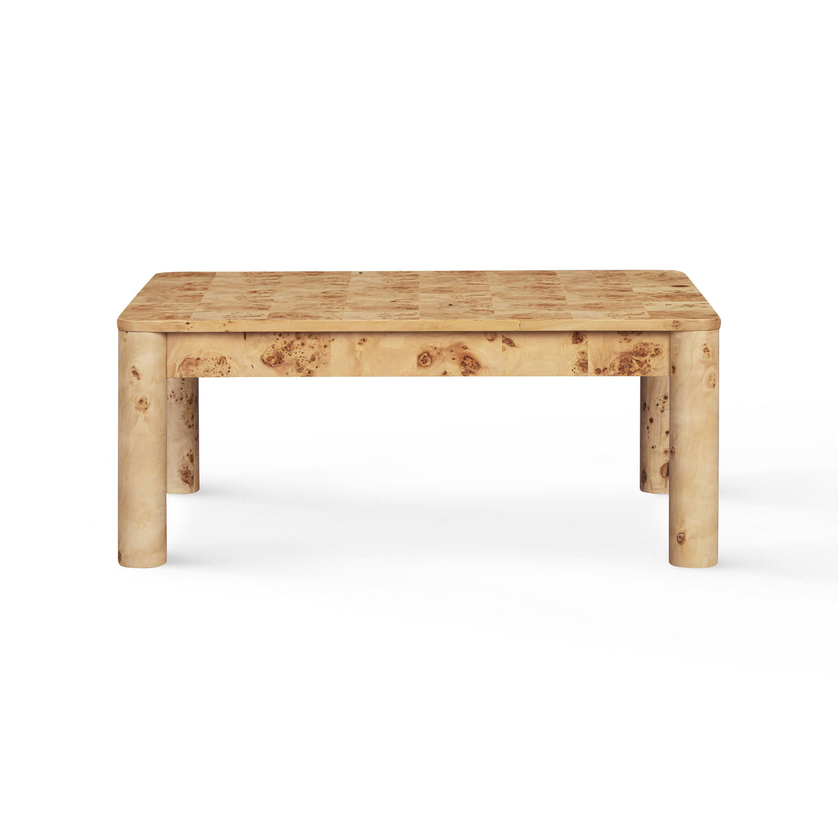 Berri 39" Natural Burl Coffee Table - View 3