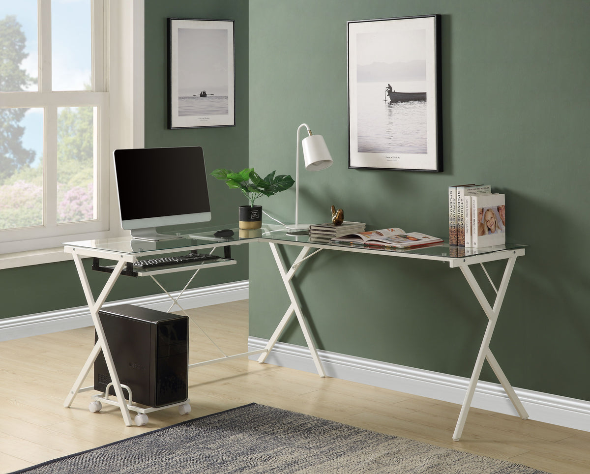 Demas L-Shaped Corner Computer Desk