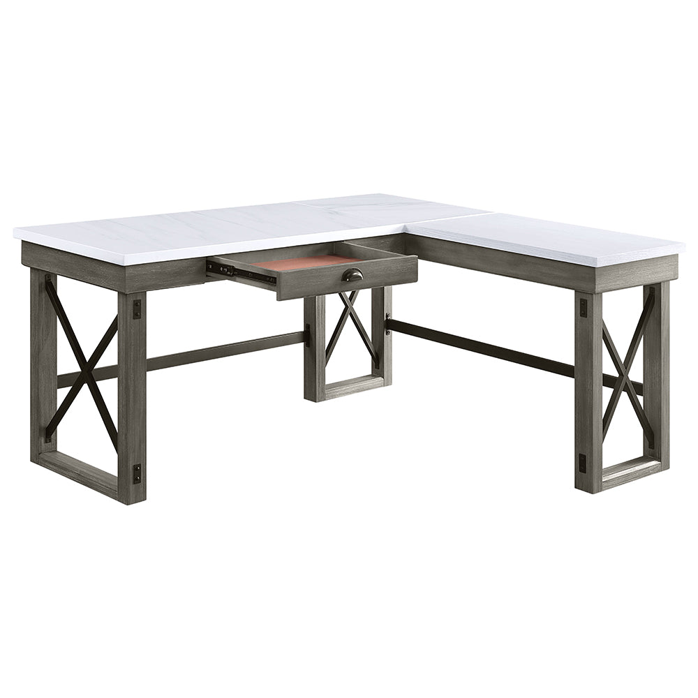 Talmar L-Shaped Lift-Top Writing Desk