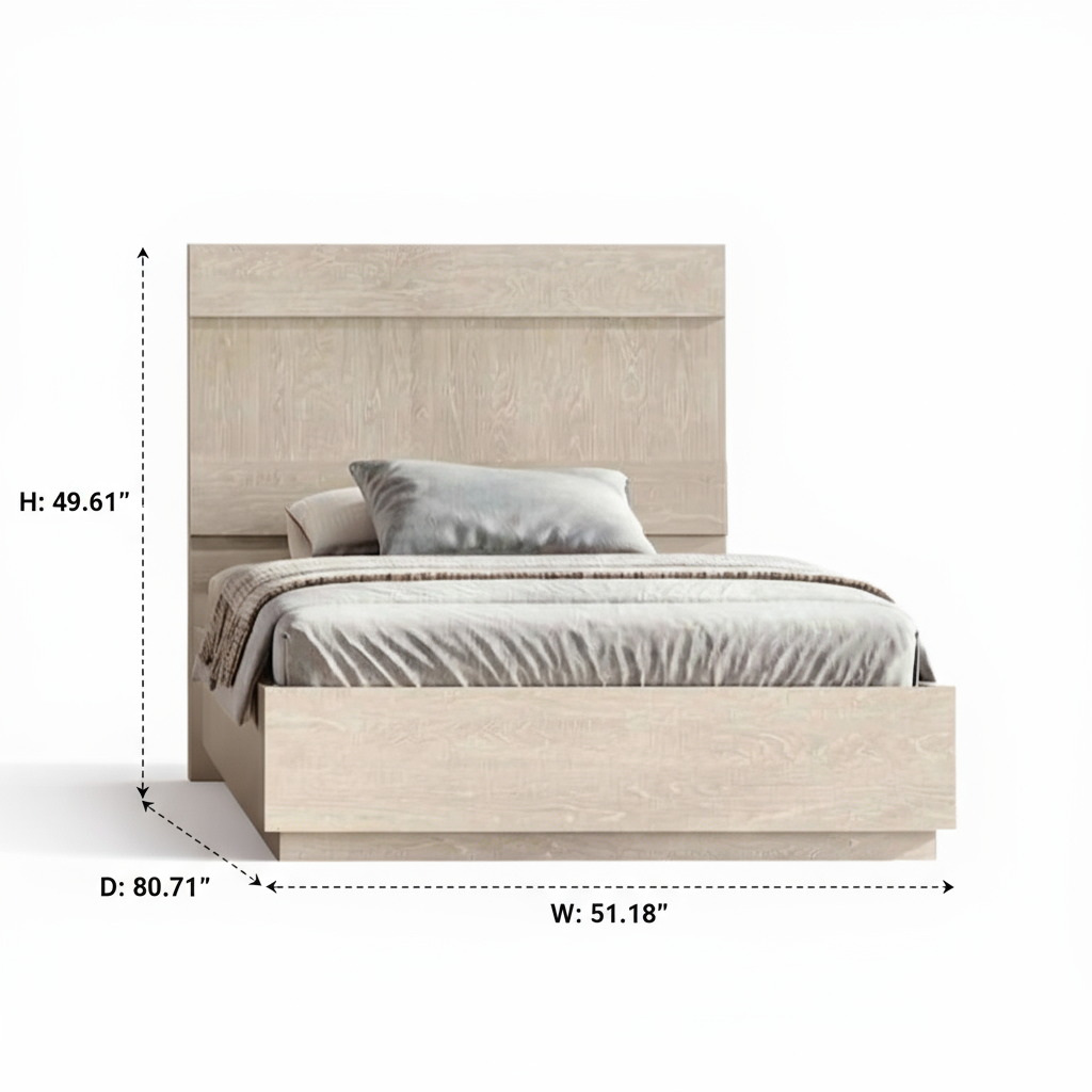 Kroma Sand Birch Bedroom Set