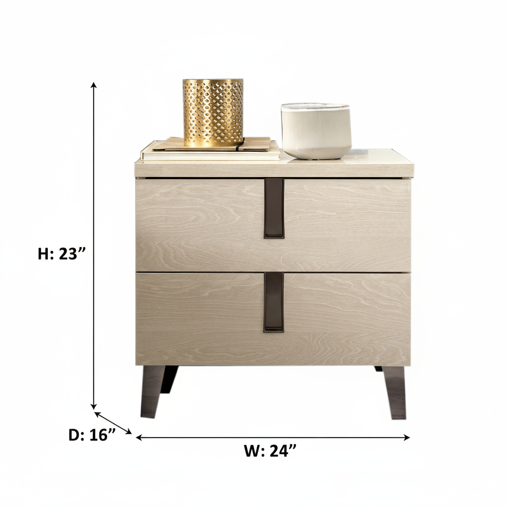 Kroma Sand Birch Bedroom Set