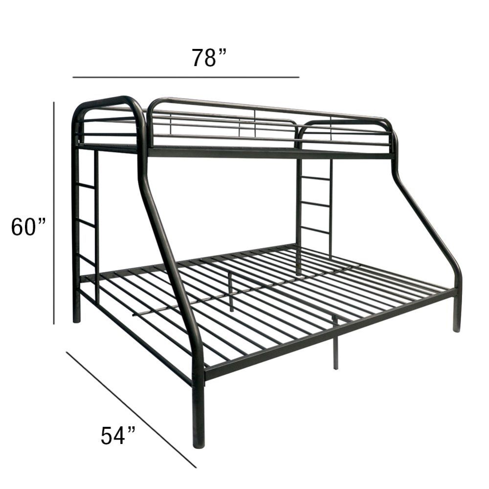 Tritan Metal Bunk Bed with Built-In Side Ladders