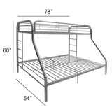 Tritan Metal Bunk Bed with Built-In Side Ladders