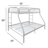 Tritan Metal Bunk Bed with Built-In Side Ladders