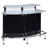 Keystone Curved Home Bar with Wine & Stemware Racks