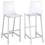 Juelia Clear Acrylic Adjustable Bar Chairs, Set of 2 - Set of 2 Bar Chairs
