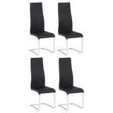 Montclair Cantilever Dining Chairs (Set of 4) - Black