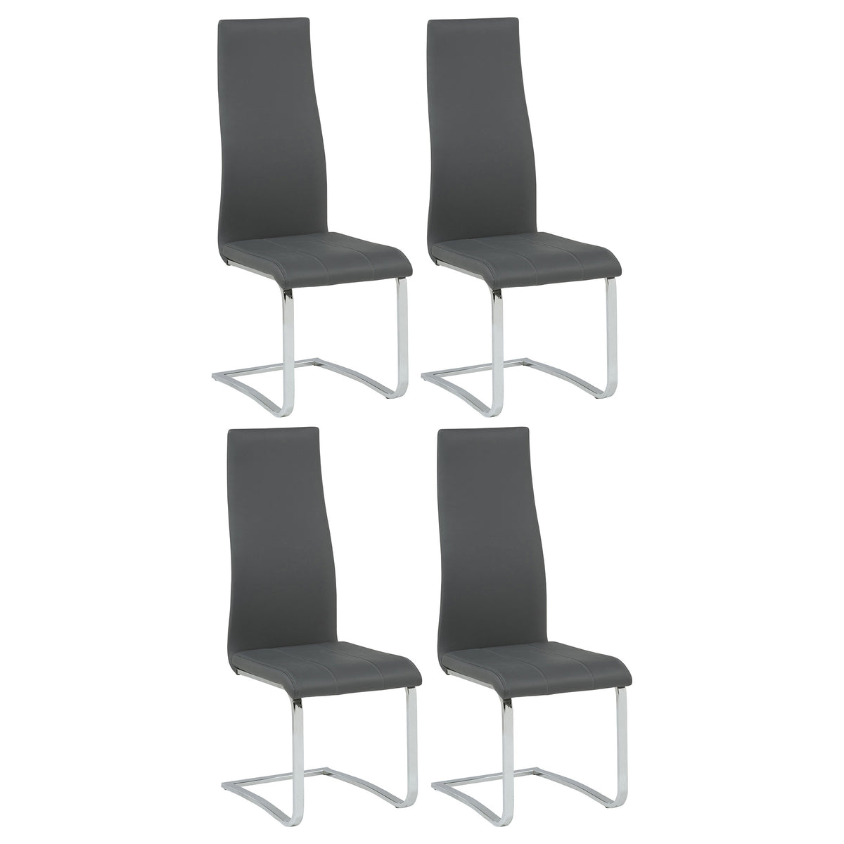Montclair Cantilever Dining Chairs - Set of 4 Side Chairs