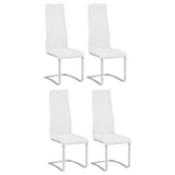 Montclair Cantilever Dining Chairs (Set of 4) - White