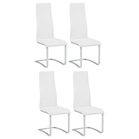 Montclair Cantilever Dining Chairs (Set of 4) - White