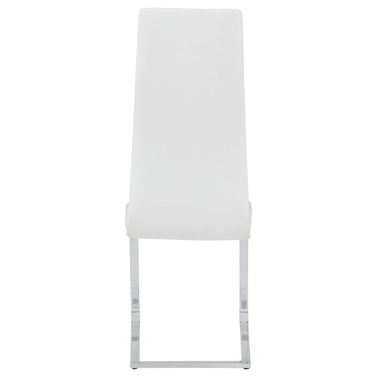 Montclair Cantilever Dining Chairs (Set of 4) - Leatherette with Chrome Base in Black or White – view 19