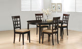 Gabriel Oval Extension Dining Table & Sets - 5pcs- Table + 4 Lattice-Back Chairs