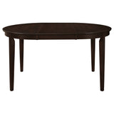 Gabriel Oval Extension Dining Table & Sets - Transitional Cappuccino with Upholstered Side Chairs – view 15