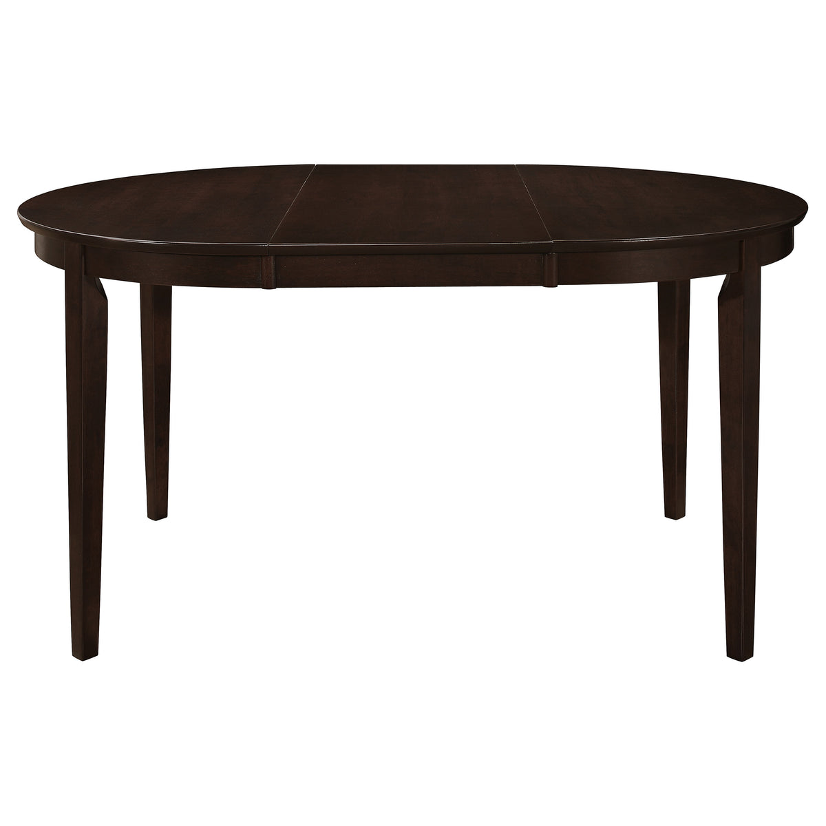 Gabriel Oval Extension Dining Table & Sets - Transitional Cappuccino with Upholstered Side Chairs – view 7