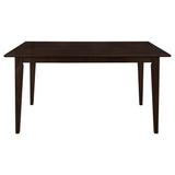 Gabriel 59" Rectangular Dining Table & Sets - Transitional Cappuccino with Lattice or Upholstered-Back Chairs – view 17