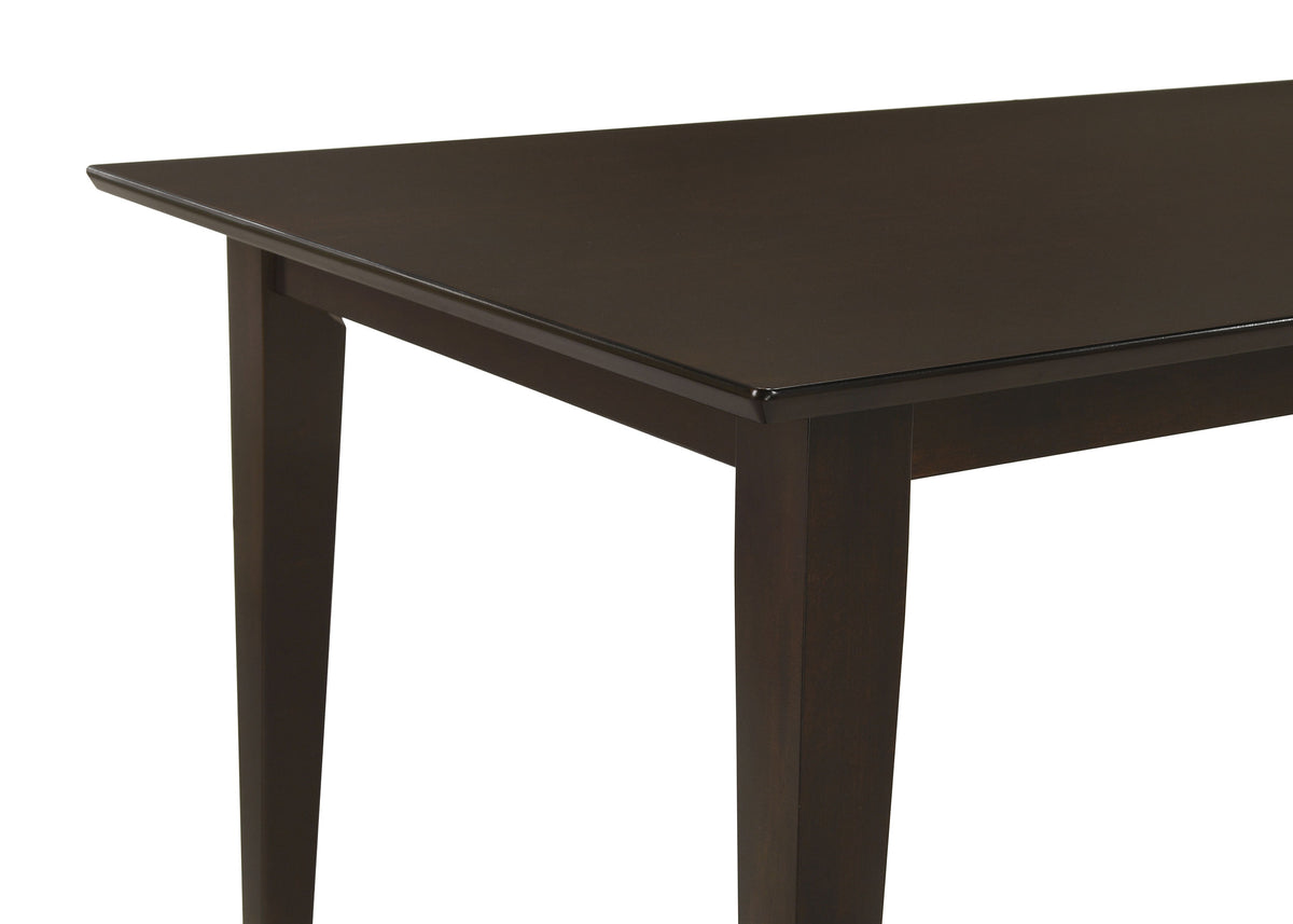 Gabriel 59" Rectangular Dining Table & Sets - Transitional Cappuccino with Lattice or Upholstered-Back Chairs – view 20