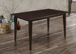 Gabriel 59" Rectangular Dining Table & Sets - Transitional Cappuccino with Lattice or Upholstered-Back Chairs – view 1