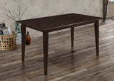 Gabriel 59" Rectangular Dining Table & Sets - Transitional Cappuccino with Lattice or Upholstered-Back Chairs – view 1