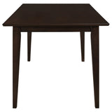 Gabriel 59" Rectangular Dining Table & Sets - Transitional Cappuccino with Lattice or Upholstered-Back Chairs – view 10